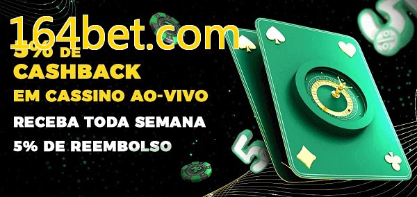 Promoções do cassino ao Vivo 164bet.com